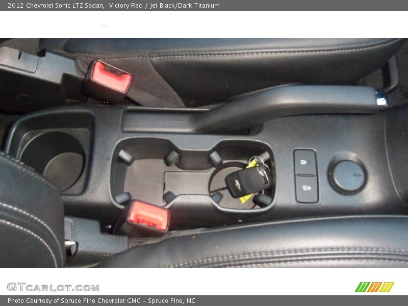 Victory Red / Jet Black/Dark Titanium 2012 Chevrolet Sonic LTZ Sedan