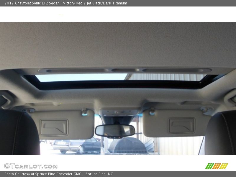 Victory Red / Jet Black/Dark Titanium 2012 Chevrolet Sonic LTZ Sedan