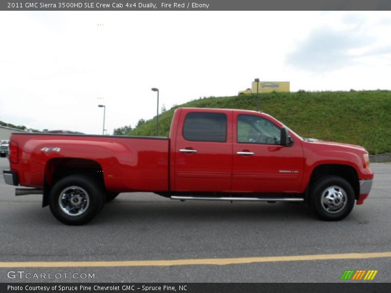 Fire Red / Ebony 2011 GMC Sierra 3500HD SLE Crew Cab 4x4 Dually