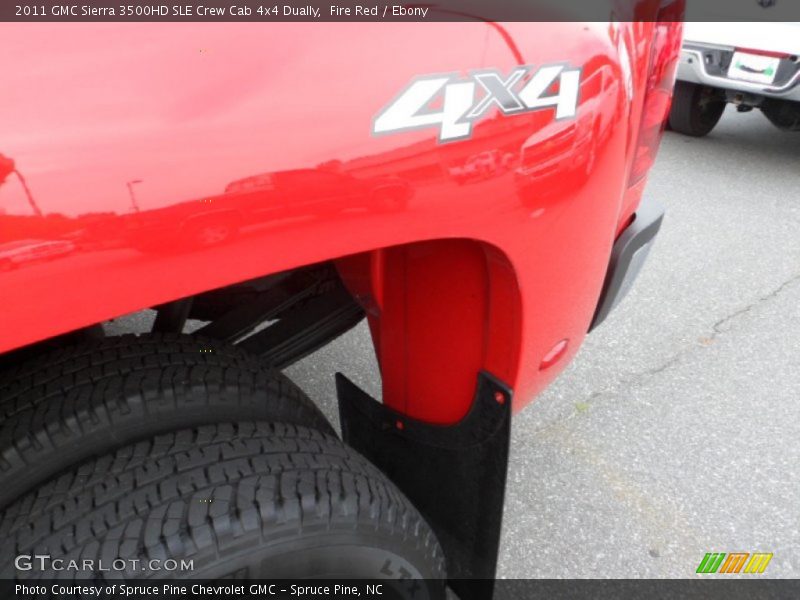 Fire Red / Ebony 2011 GMC Sierra 3500HD SLE Crew Cab 4x4 Dually