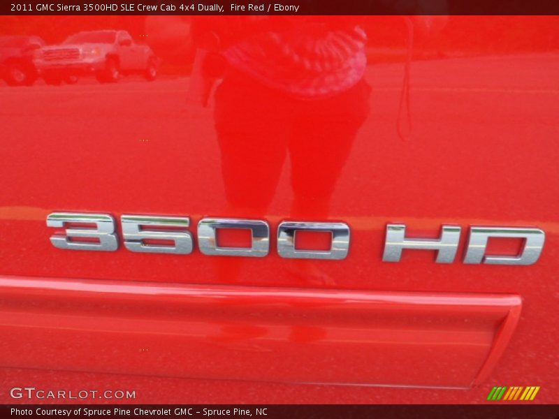 Fire Red / Ebony 2011 GMC Sierra 3500HD SLE Crew Cab 4x4 Dually