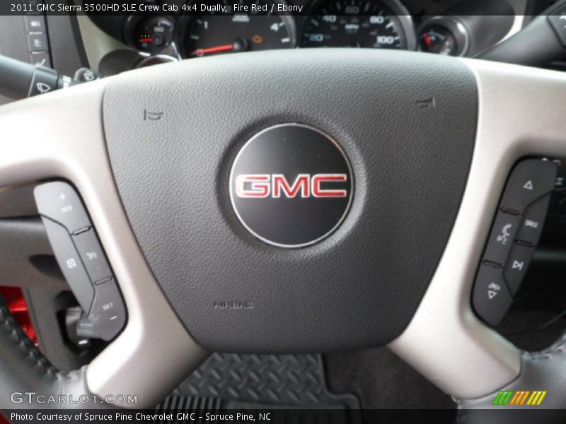 Fire Red / Ebony 2011 GMC Sierra 3500HD SLE Crew Cab 4x4 Dually