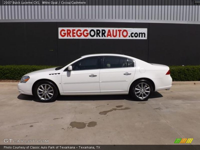 White Opal / Cocoa/Cashmere 2007 Buick Lucerne CXS