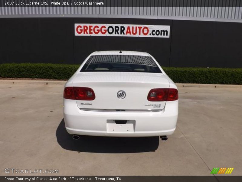 White Opal / Cocoa/Cashmere 2007 Buick Lucerne CXS