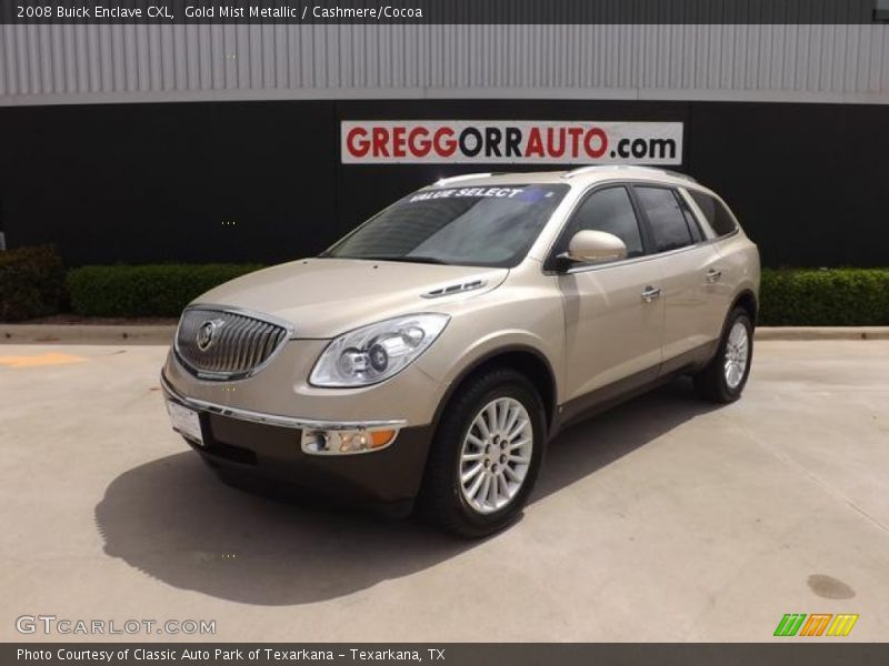 Gold Mist Metallic / Cashmere/Cocoa 2008 Buick Enclave CXL