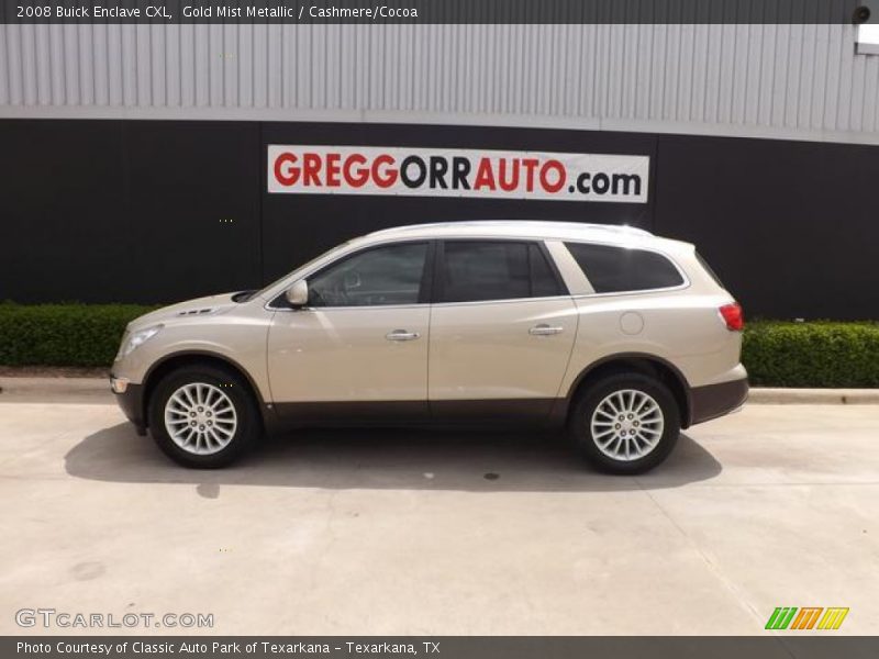 Gold Mist Metallic / Cashmere/Cocoa 2008 Buick Enclave CXL