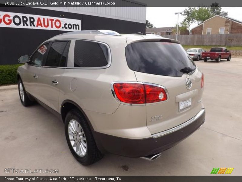 Gold Mist Metallic / Cashmere/Cocoa 2008 Buick Enclave CXL
