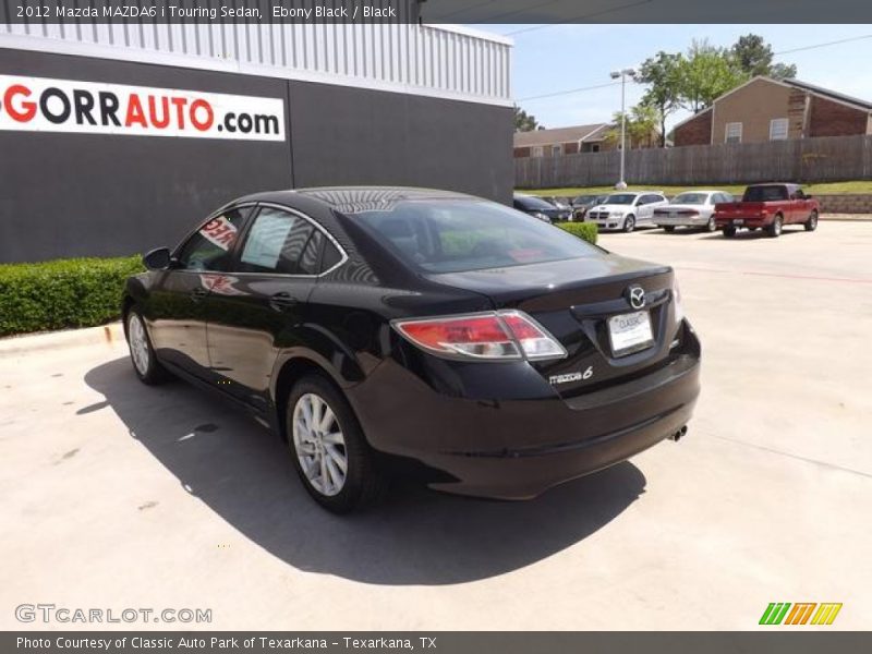 Ebony Black / Black 2012 Mazda MAZDA6 i Touring Sedan