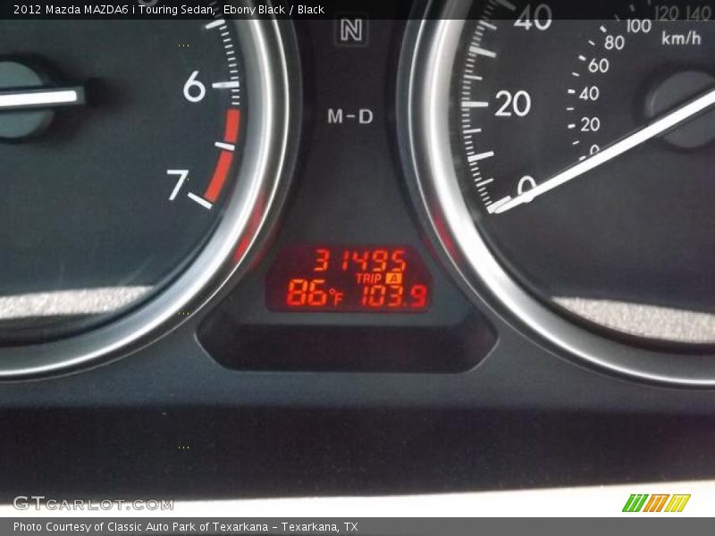 Ebony Black / Black 2012 Mazda MAZDA6 i Touring Sedan