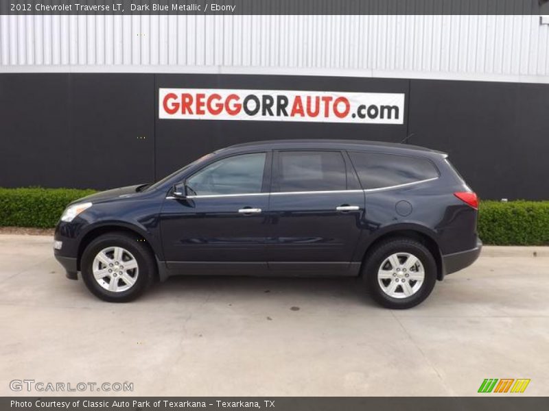 Dark Blue Metallic / Ebony 2012 Chevrolet Traverse LT