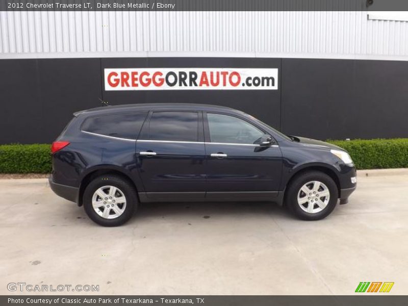 Dark Blue Metallic / Ebony 2012 Chevrolet Traverse LT