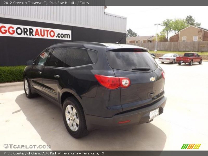 Dark Blue Metallic / Ebony 2012 Chevrolet Traverse LT