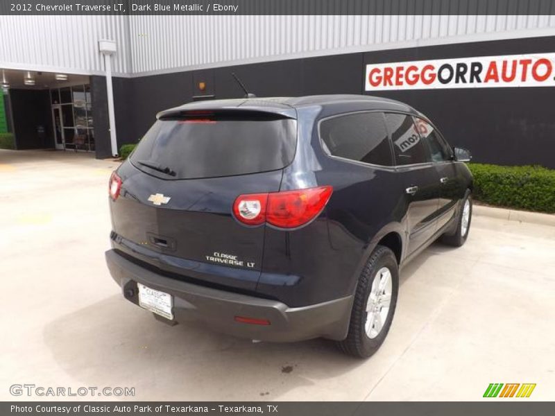 Dark Blue Metallic / Ebony 2012 Chevrolet Traverse LT