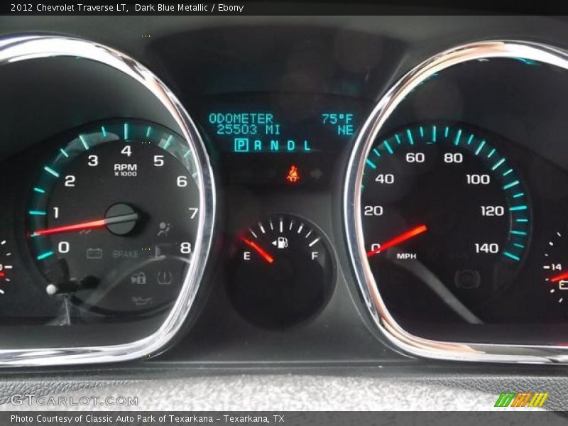 Dark Blue Metallic / Ebony 2012 Chevrolet Traverse LT