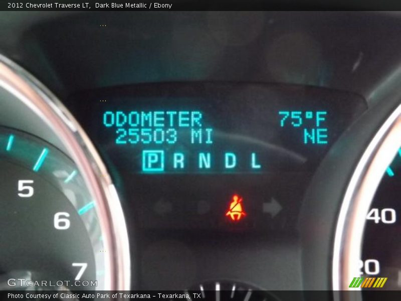 Dark Blue Metallic / Ebony 2012 Chevrolet Traverse LT