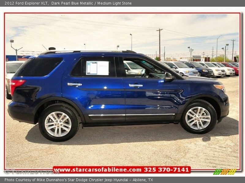 Dark Pearl Blue Metallic / Medium Light Stone 2012 Ford Explorer XLT