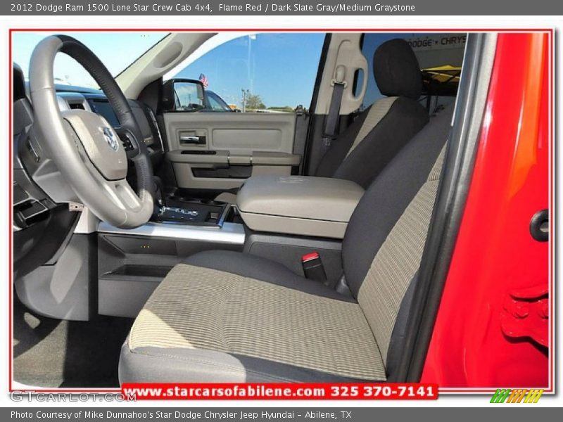 Flame Red / Dark Slate Gray/Medium Graystone 2012 Dodge Ram 1500 Lone Star Crew Cab 4x4