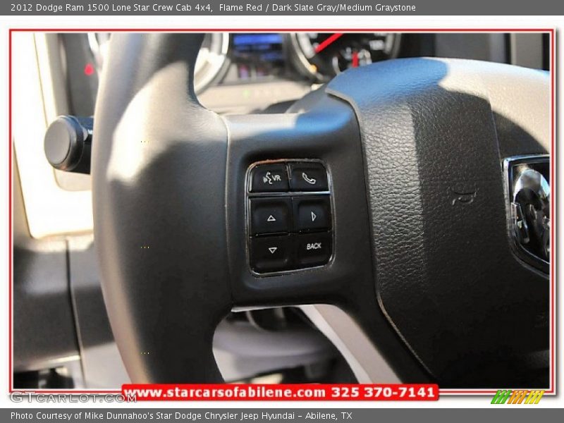 Flame Red / Dark Slate Gray/Medium Graystone 2012 Dodge Ram 1500 Lone Star Crew Cab 4x4