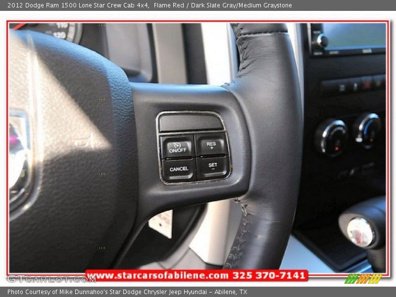 Flame Red / Dark Slate Gray/Medium Graystone 2012 Dodge Ram 1500 Lone Star Crew Cab 4x4