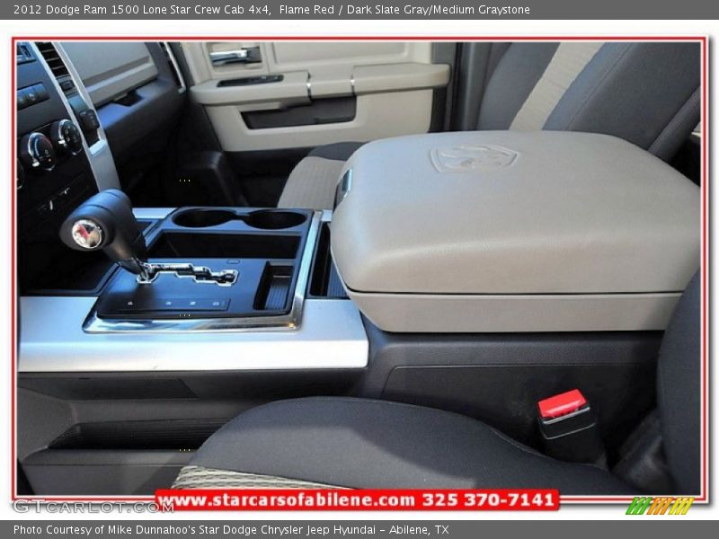 Flame Red / Dark Slate Gray/Medium Graystone 2012 Dodge Ram 1500 Lone Star Crew Cab 4x4