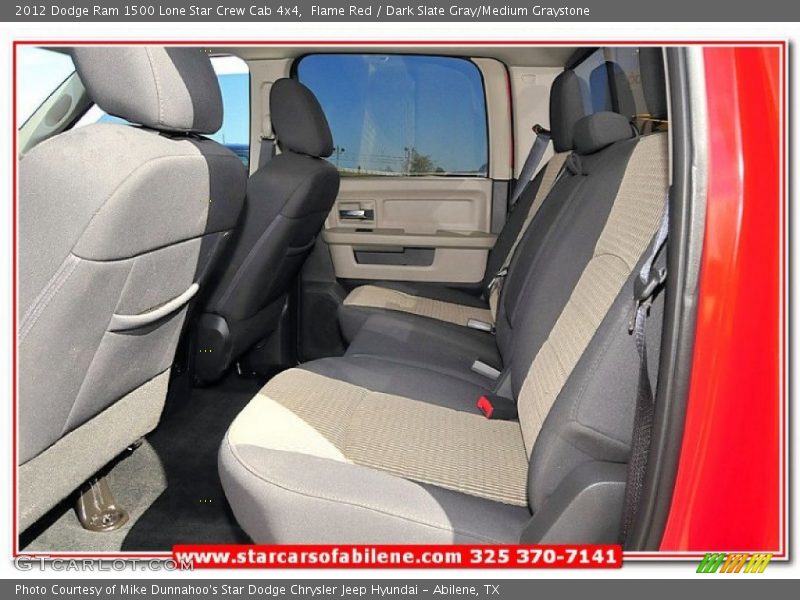 Flame Red / Dark Slate Gray/Medium Graystone 2012 Dodge Ram 1500 Lone Star Crew Cab 4x4