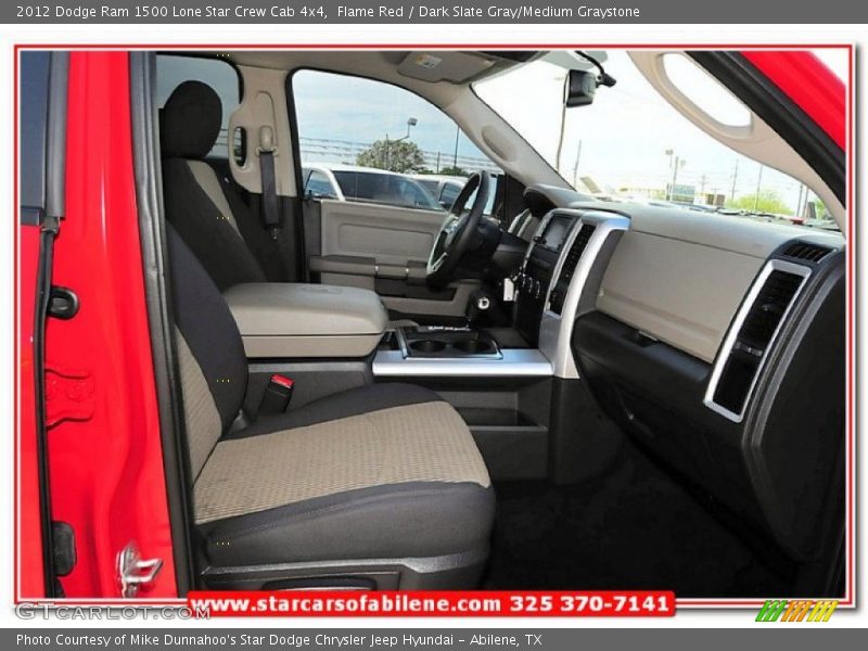 Flame Red / Dark Slate Gray/Medium Graystone 2012 Dodge Ram 1500 Lone Star Crew Cab 4x4