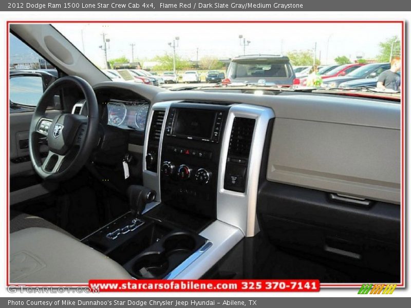 Flame Red / Dark Slate Gray/Medium Graystone 2012 Dodge Ram 1500 Lone Star Crew Cab 4x4