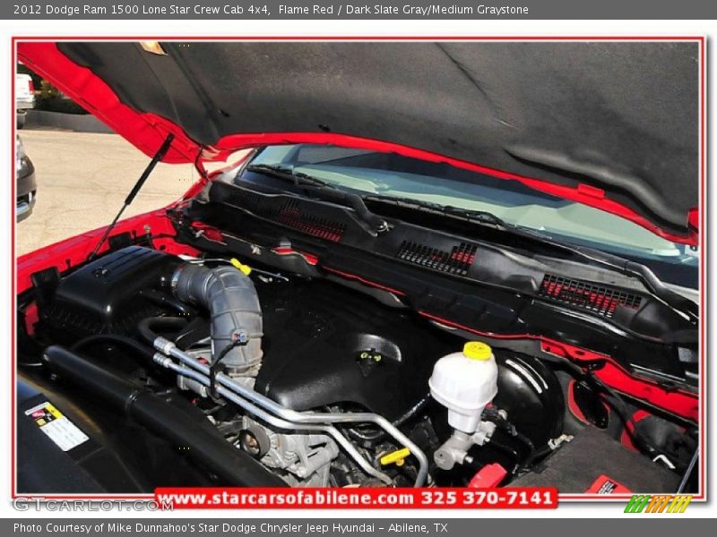 Flame Red / Dark Slate Gray/Medium Graystone 2012 Dodge Ram 1500 Lone Star Crew Cab 4x4