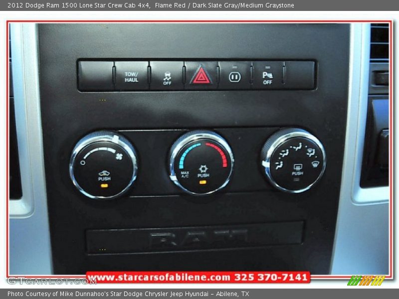 Flame Red / Dark Slate Gray/Medium Graystone 2012 Dodge Ram 1500 Lone Star Crew Cab 4x4