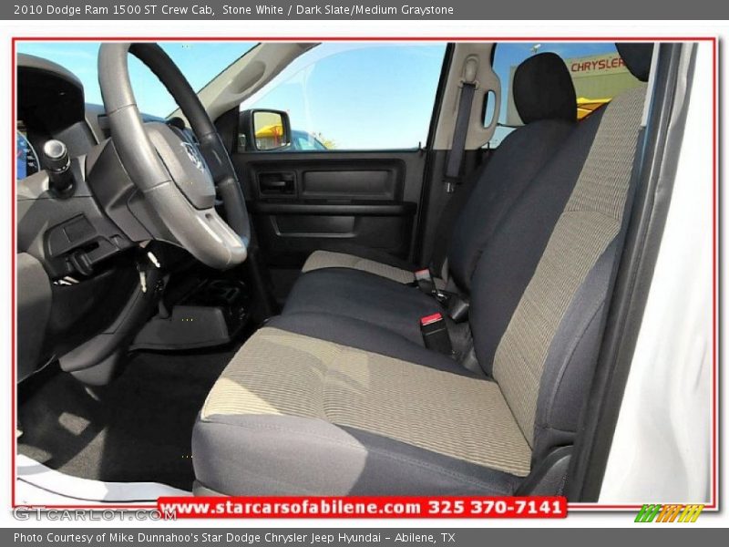 Stone White / Dark Slate/Medium Graystone 2010 Dodge Ram 1500 ST Crew Cab