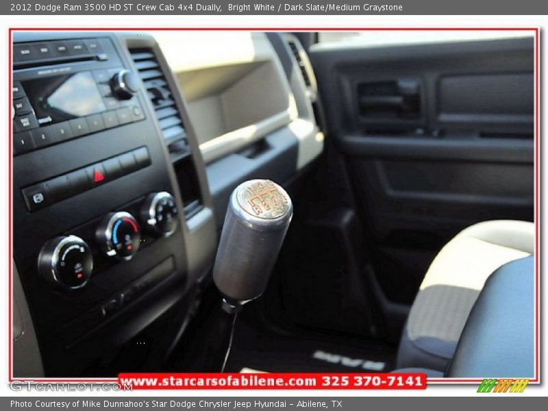 Bright White / Dark Slate/Medium Graystone 2012 Dodge Ram 3500 HD ST Crew Cab 4x4 Dually