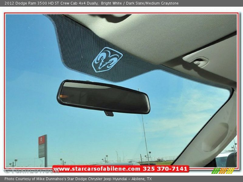 Bright White / Dark Slate/Medium Graystone 2012 Dodge Ram 3500 HD ST Crew Cab 4x4 Dually