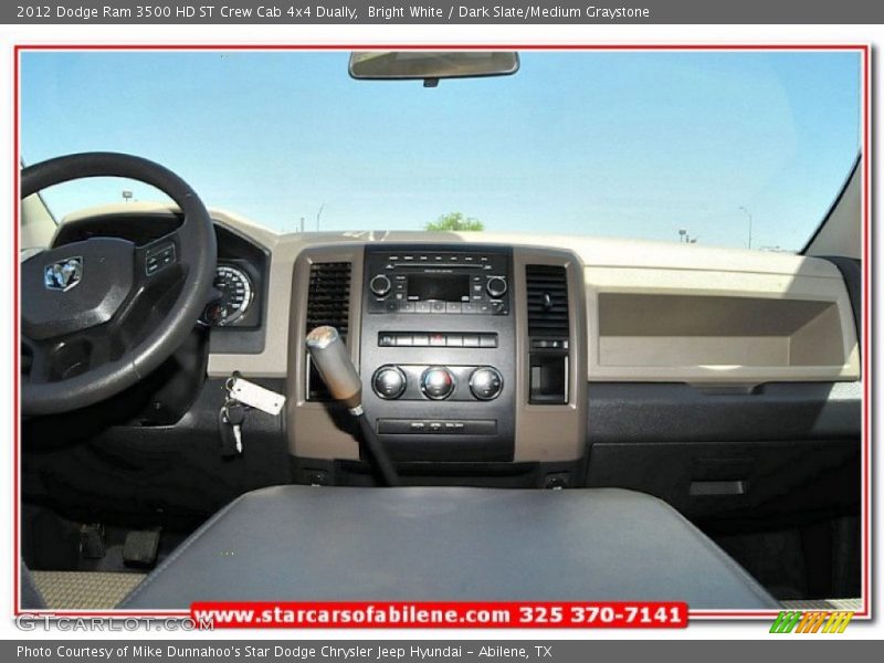Bright White / Dark Slate/Medium Graystone 2012 Dodge Ram 3500 HD ST Crew Cab 4x4 Dually