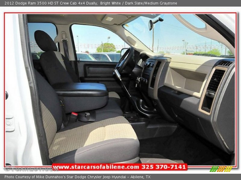 Bright White / Dark Slate/Medium Graystone 2012 Dodge Ram 3500 HD ST Crew Cab 4x4 Dually