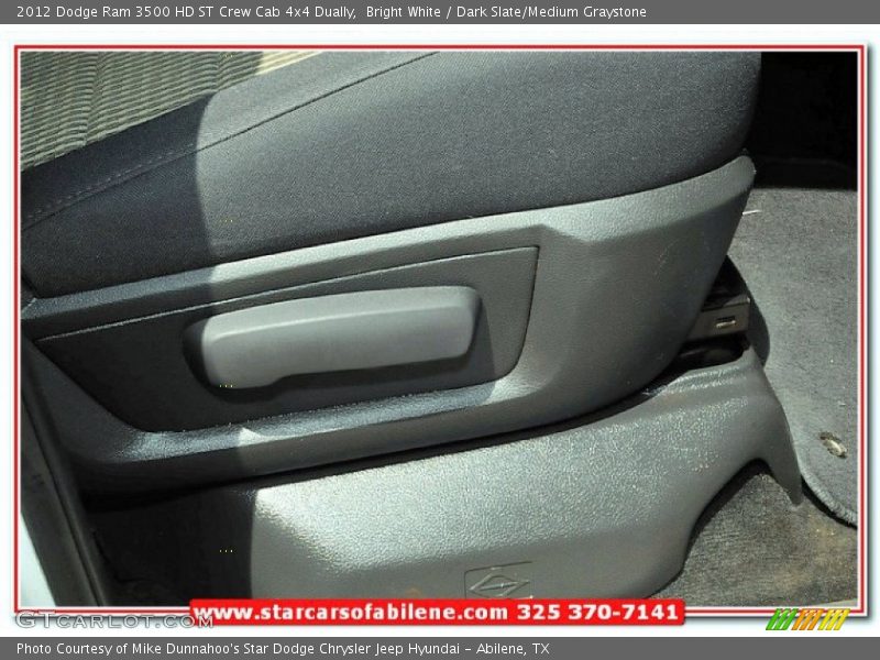 Bright White / Dark Slate/Medium Graystone 2012 Dodge Ram 3500 HD ST Crew Cab 4x4 Dually