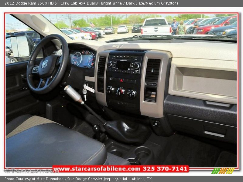 Bright White / Dark Slate/Medium Graystone 2012 Dodge Ram 3500 HD ST Crew Cab 4x4 Dually