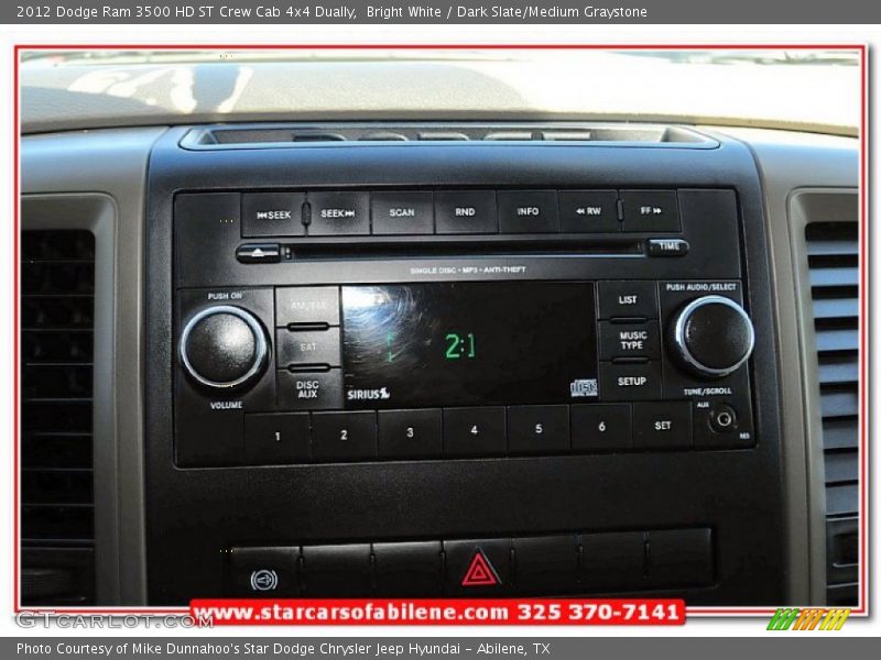 Bright White / Dark Slate/Medium Graystone 2012 Dodge Ram 3500 HD ST Crew Cab 4x4 Dually
