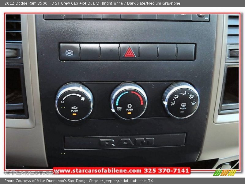 Bright White / Dark Slate/Medium Graystone 2012 Dodge Ram 3500 HD ST Crew Cab 4x4 Dually