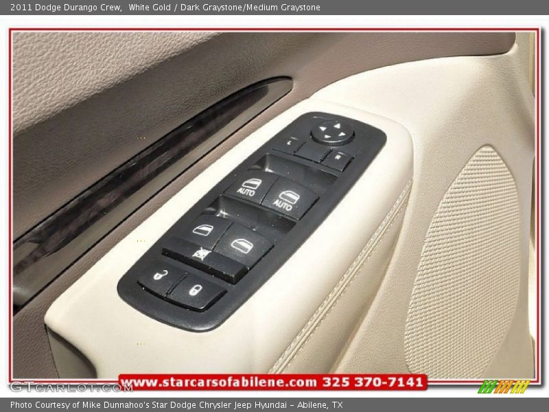 White Gold / Dark Graystone/Medium Graystone 2011 Dodge Durango Crew