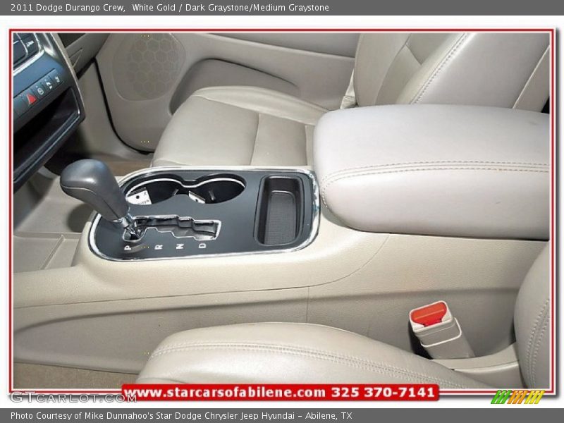 White Gold / Dark Graystone/Medium Graystone 2011 Dodge Durango Crew