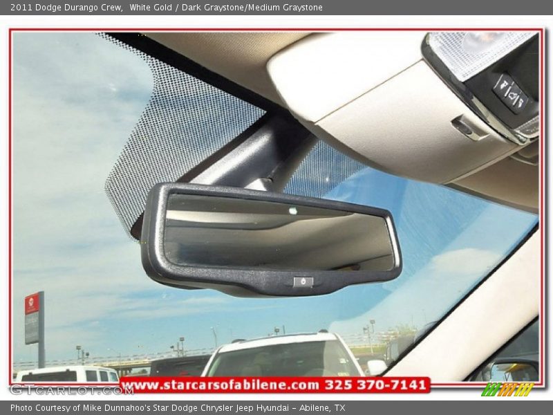 White Gold / Dark Graystone/Medium Graystone 2011 Dodge Durango Crew