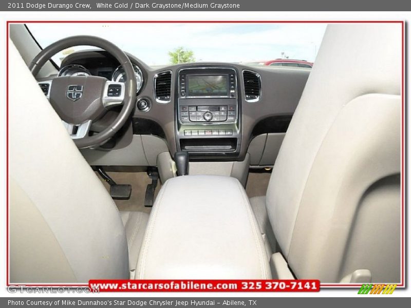 White Gold / Dark Graystone/Medium Graystone 2011 Dodge Durango Crew
