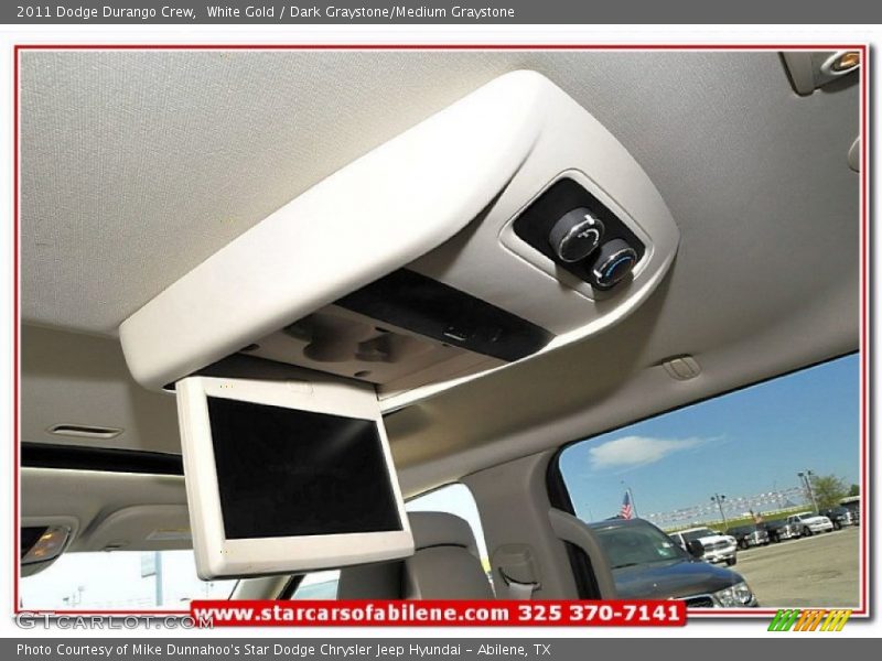 White Gold / Dark Graystone/Medium Graystone 2011 Dodge Durango Crew
