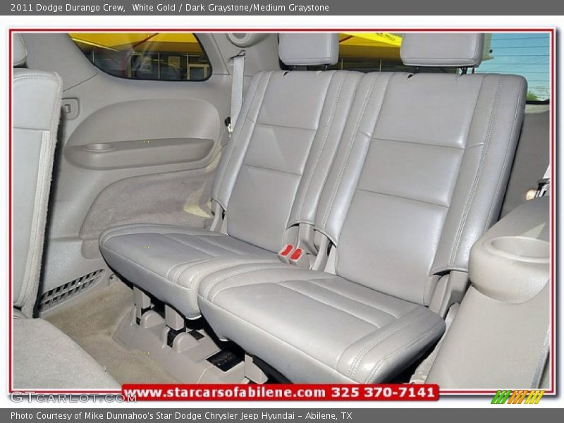 White Gold / Dark Graystone/Medium Graystone 2011 Dodge Durango Crew