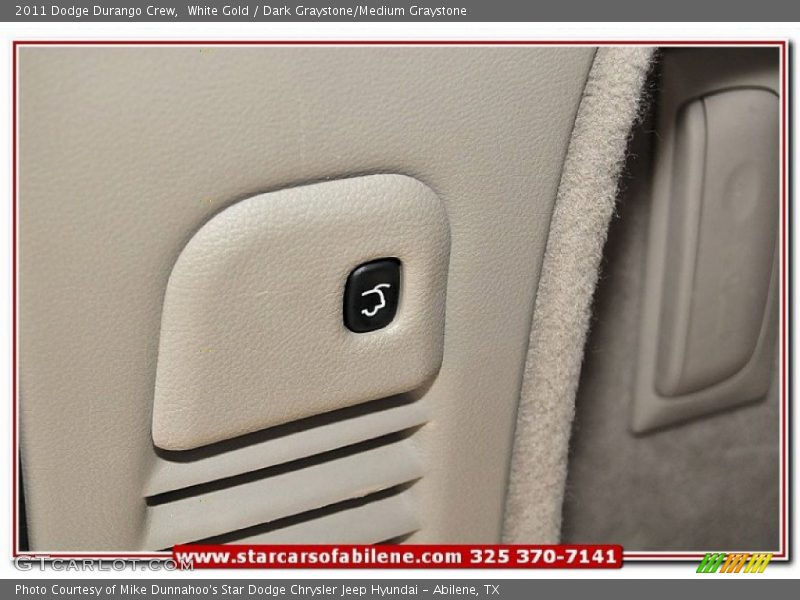 White Gold / Dark Graystone/Medium Graystone 2011 Dodge Durango Crew