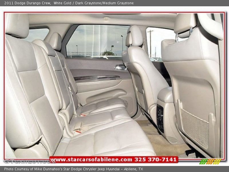 White Gold / Dark Graystone/Medium Graystone 2011 Dodge Durango Crew