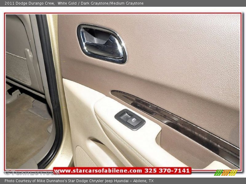 White Gold / Dark Graystone/Medium Graystone 2011 Dodge Durango Crew