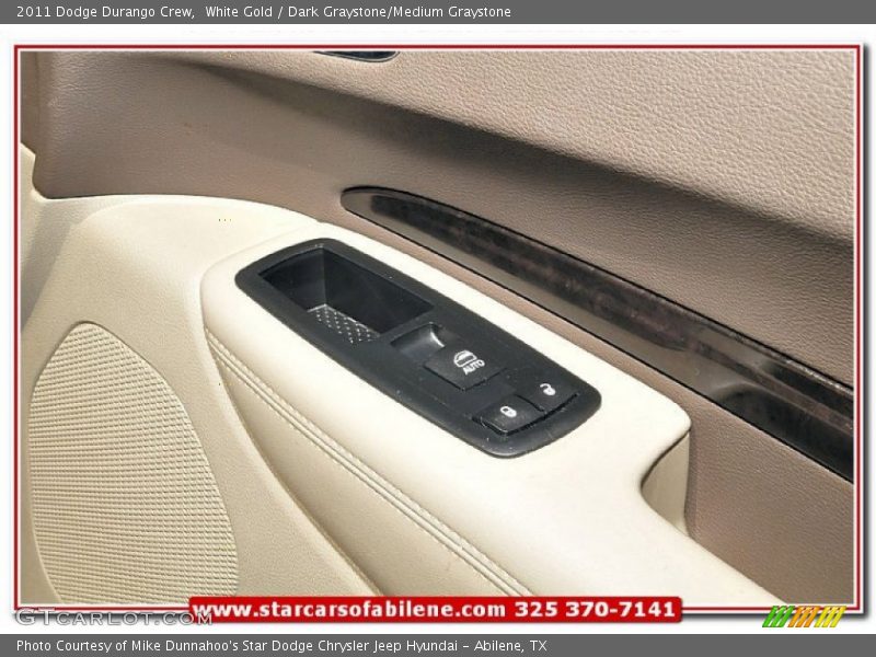 White Gold / Dark Graystone/Medium Graystone 2011 Dodge Durango Crew