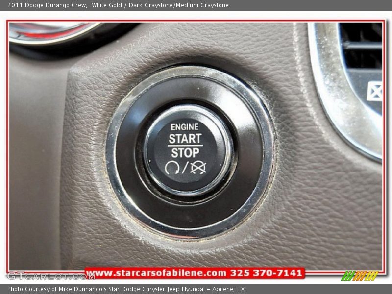 White Gold / Dark Graystone/Medium Graystone 2011 Dodge Durango Crew