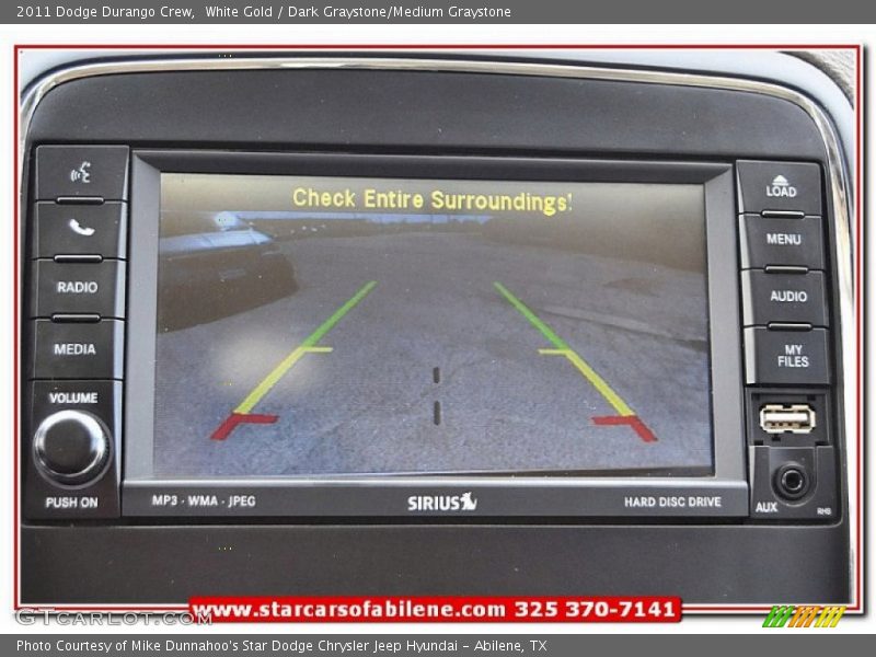 White Gold / Dark Graystone/Medium Graystone 2011 Dodge Durango Crew